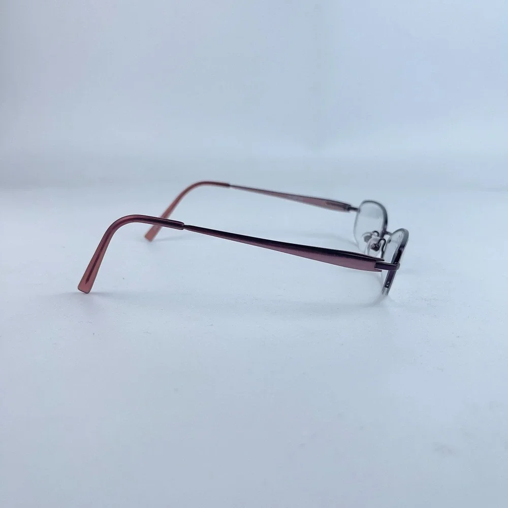 Adensco JOY JJF Women's‎ Eyeglasses Black Metal Cat Eye Half Rim 50-18-135 mm